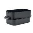 Lunchbox aus recyceltem PP mit 2 Ebenen und luftdichtem Deckel | Füllmenge 1600 ml - bedruckbar