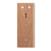 Kapselheber aus Akazienholz und Eisen | starker Magnet zum Auffangen der Kronkorken u. Befestigung am Kühlschrank - bedruckbar