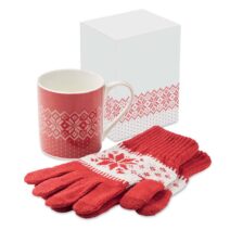 winterliches Geschenkset | Weihnachten | Handschuhe | Keramikbecher 300 ml - bedruckbar