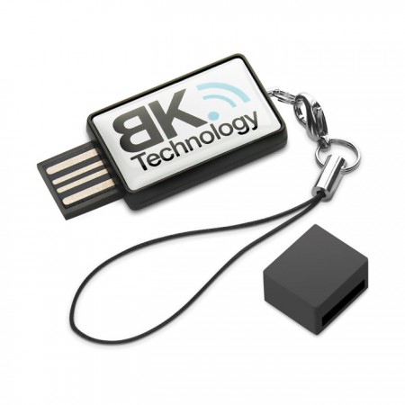 USB-Stick in Schwarz-Weiß als Werbegeschenk